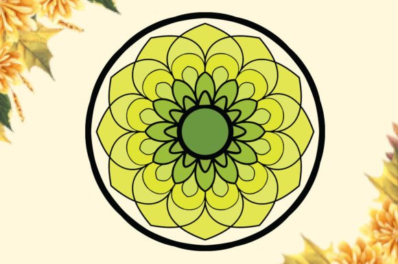 Beautiful Floral Mandala Vector Artwork