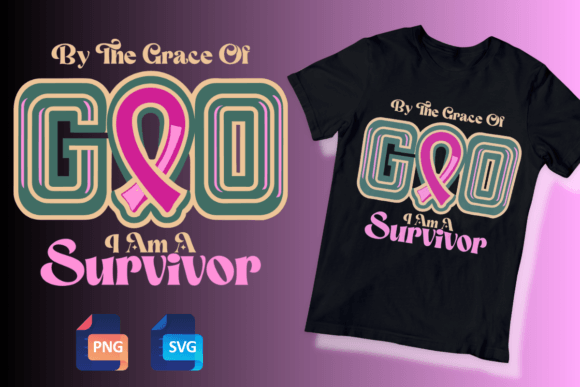 Breast Cancer Survivor Pink Ribbon SVG