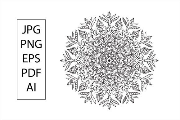 Floral Mandala Design for Kids