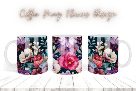 Floral Watercolor Purple Spring Mug
