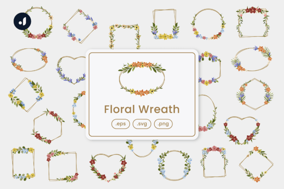 Floral Wreath Illustration
