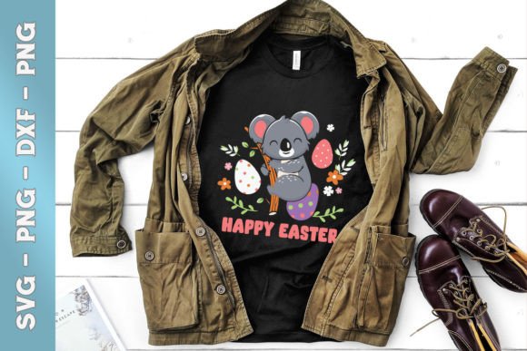 Happy Easter Chibi Koala Egg Floral