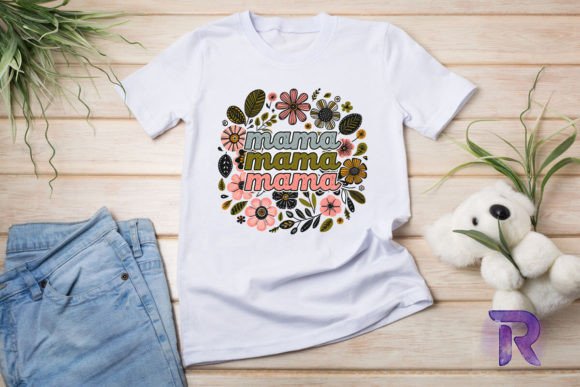 Retro Floral Mama Sublimation