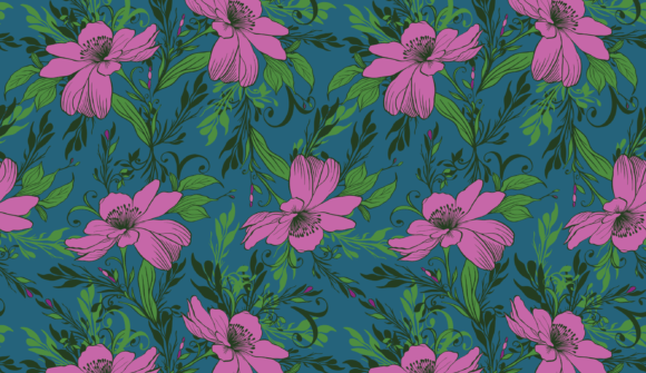 Summer Floral Seamless Pattern 1